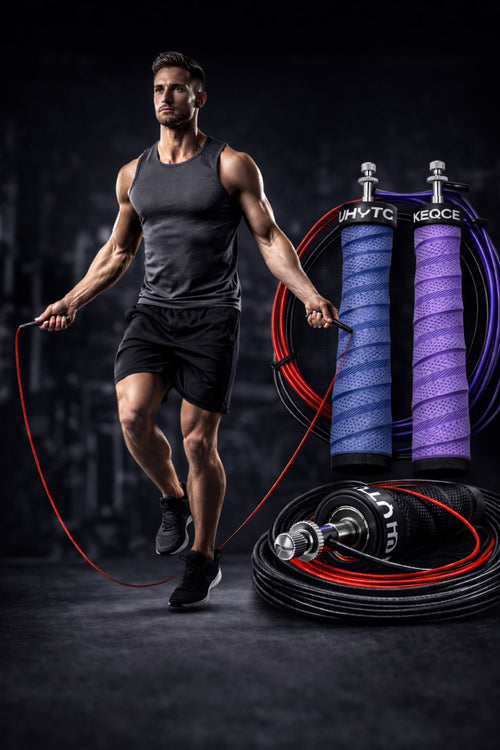 Speed Skipping Rope Crossfit Jump Rope with Anti-Slip Handle for Double Unders