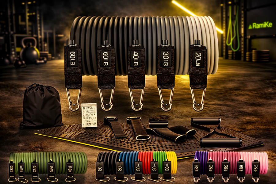 Set Premium de Bandas de Resistencia para Entrenamiento y Tonificación Total