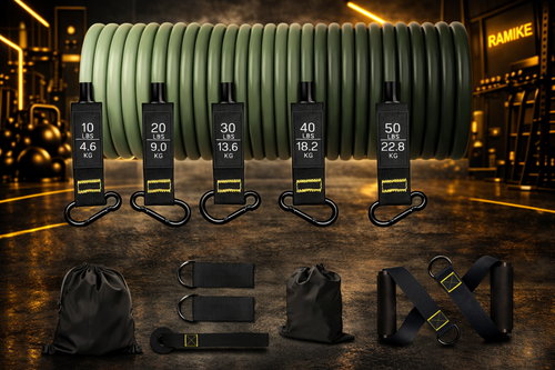 Set Premium de Bandas de Resistencia para Entrenamiento y Tonificación Total